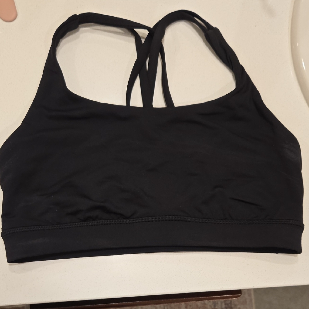 Lululemon Women's Black Strappy Sports Bra